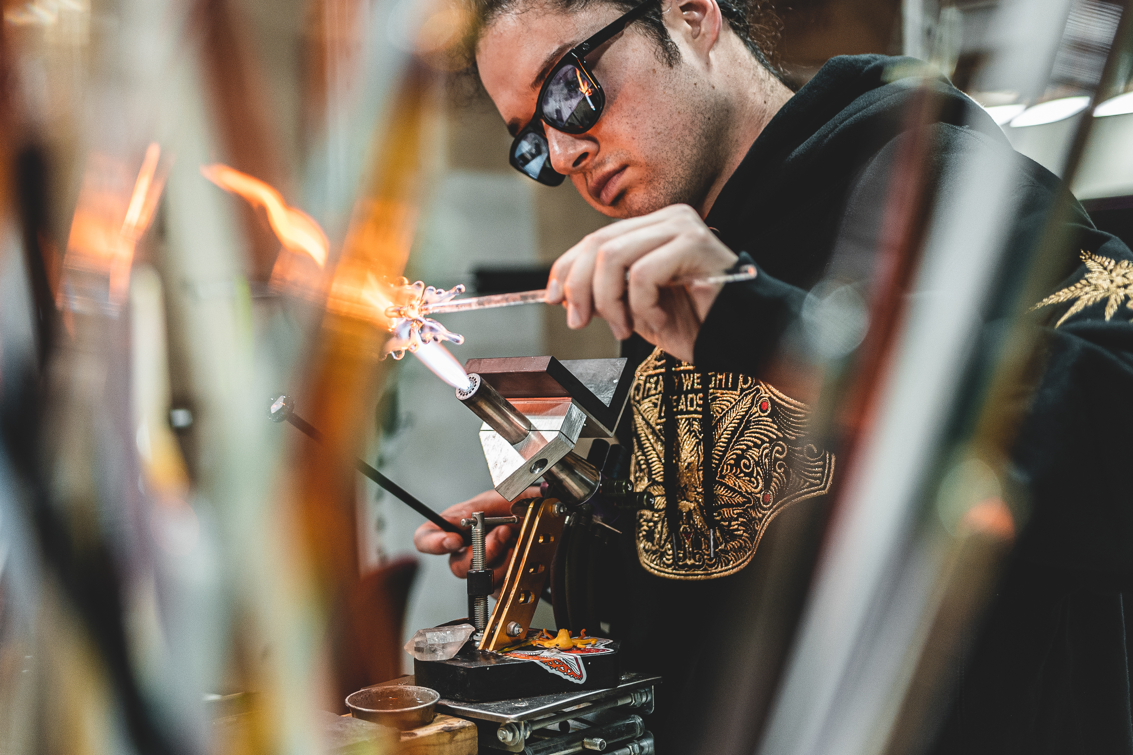 Heavyweight Heads glass artist