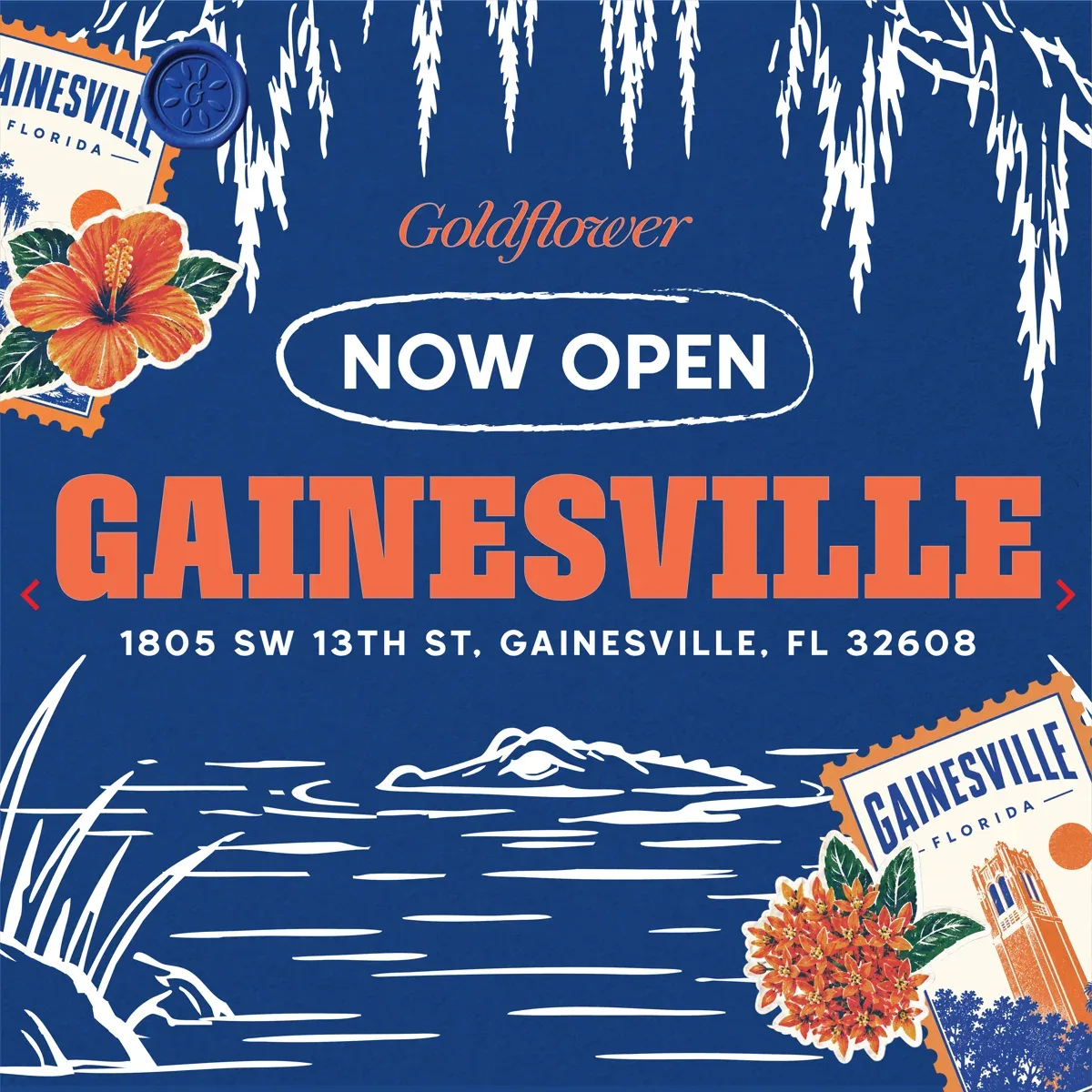 Goldflower Gainesville now open - 1805 SW 13th St, Gainesville, FL 32608